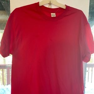 Gildan Hot Pink Heavy Cotton Tee Shirt Size Large!
